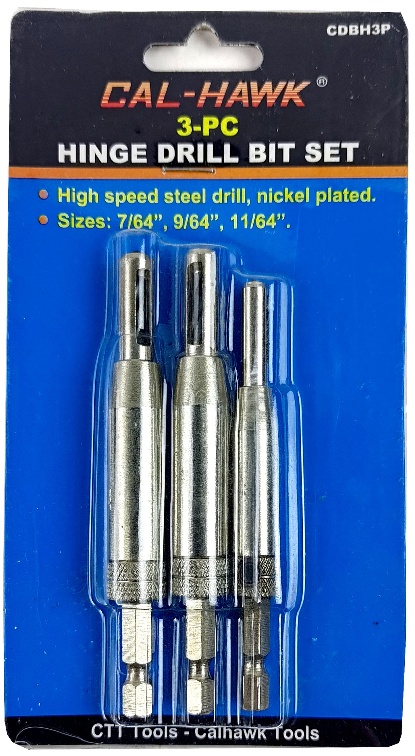 3PC HINGE DRILL BIT SET