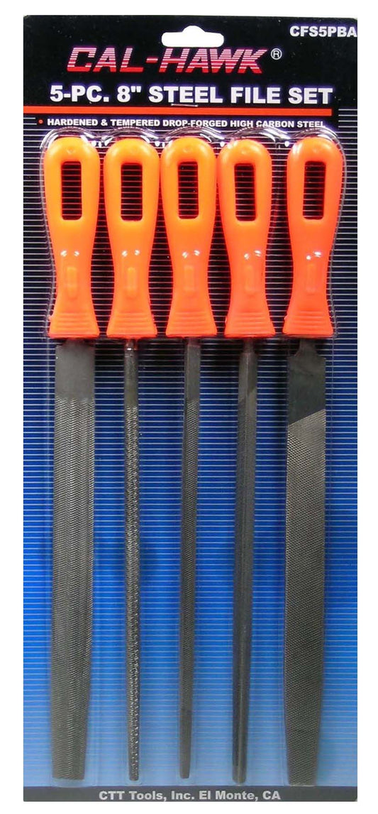 5 PCS 8" STEEL FILE SET