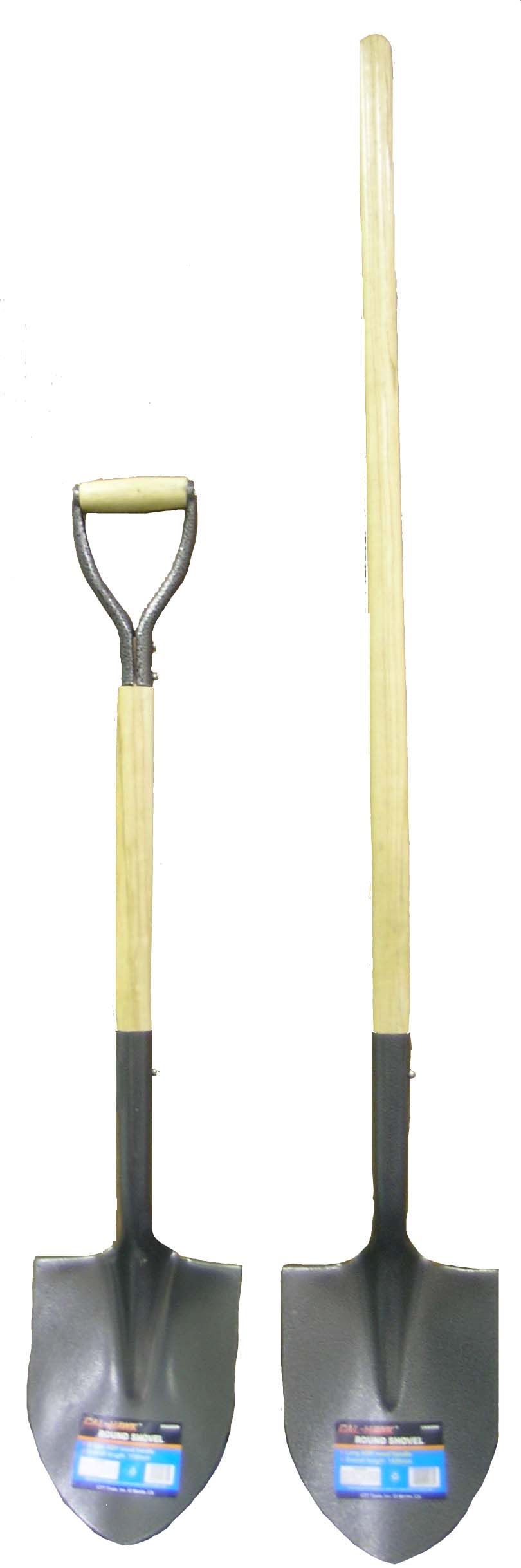 WOOD D HANDLE ROUND SHOVEL