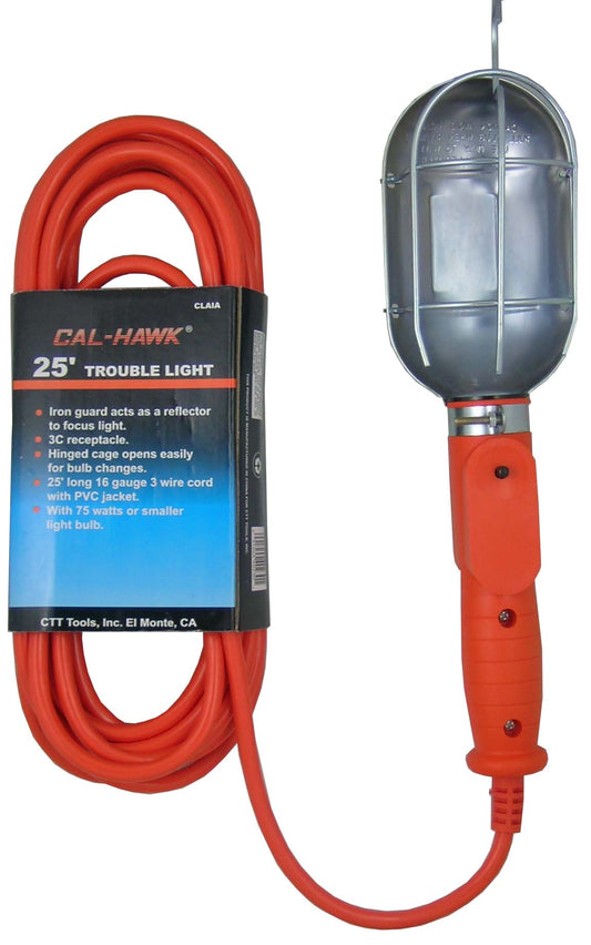 25' AC TROUBLE LIGHT METAL