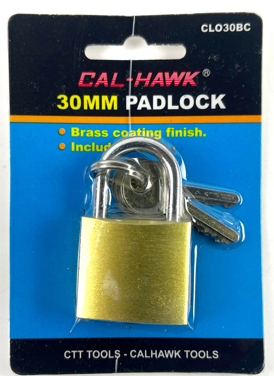 30MM BRASS PAD LOCK (DOZ)