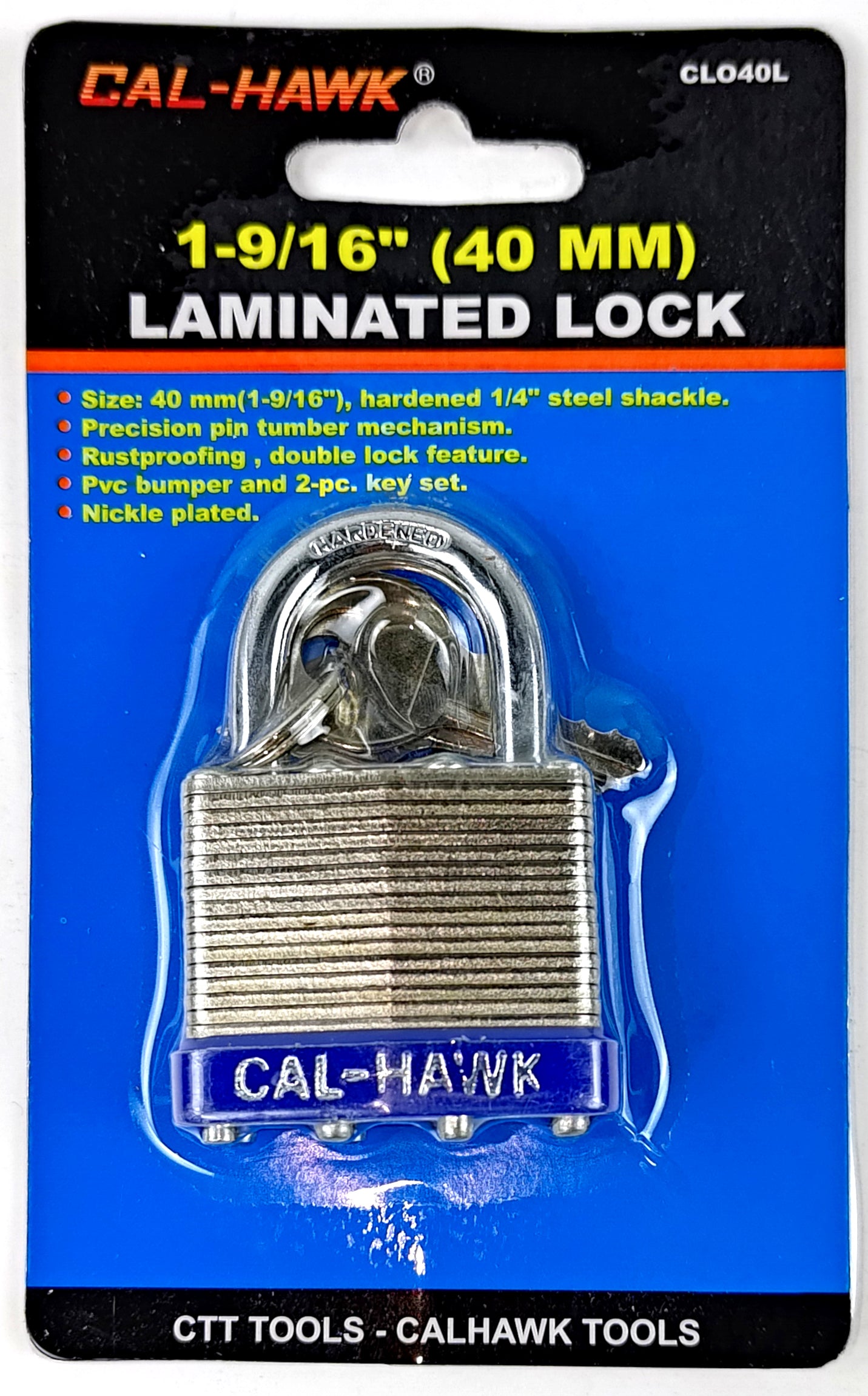 40 MM 1-9/16" LAMINATED LOCK/DOZ