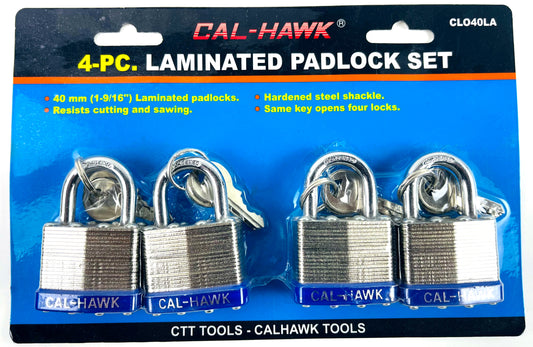 4 PCS KEYALIKE LAMINATED LOCK