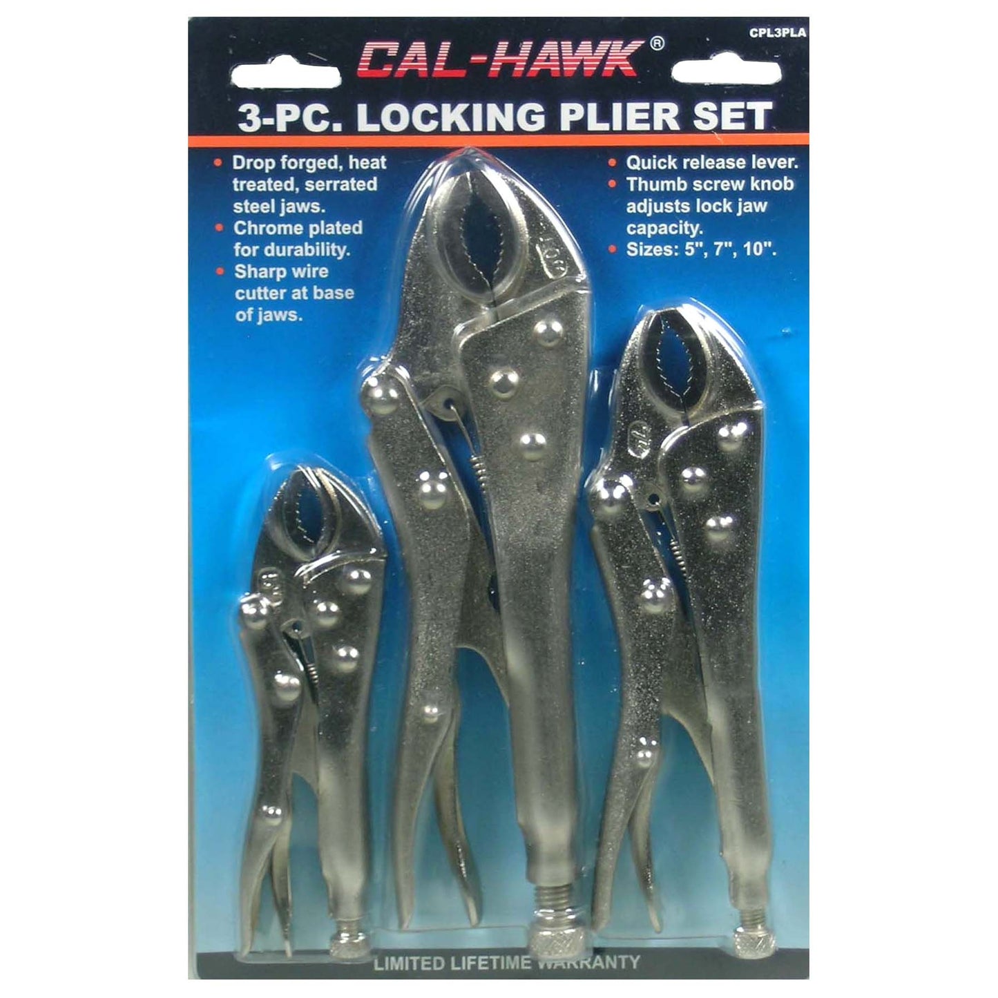 3 PCS LOCKING PLIER (CAL-HAWK)