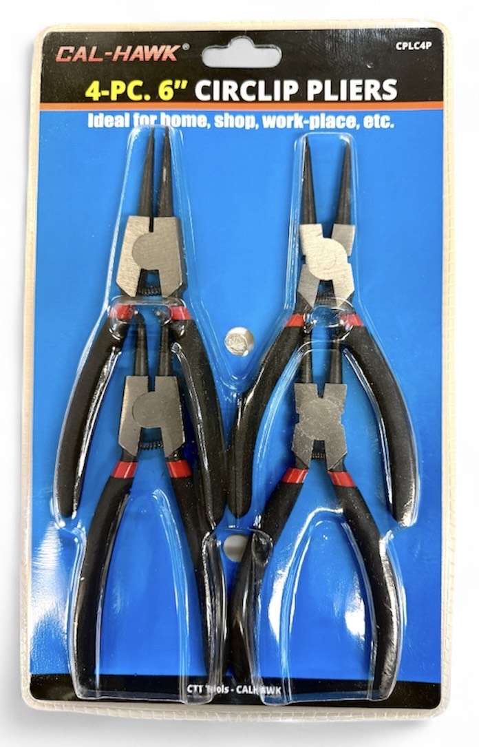4 PC 6" CIRCLIP PLIER