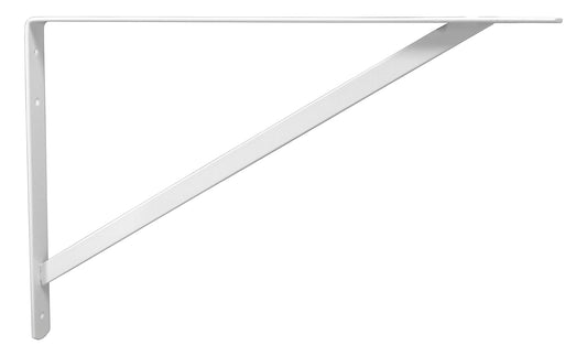 13" X 20" WHITE SHELF BRACKET W/STRUT