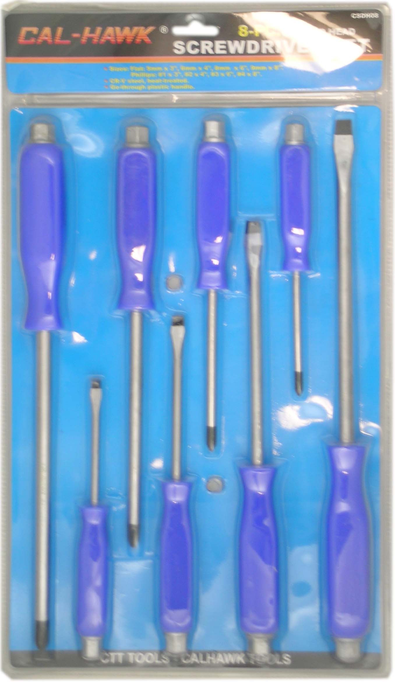 8PC HAMMER HEAD SCREWDR