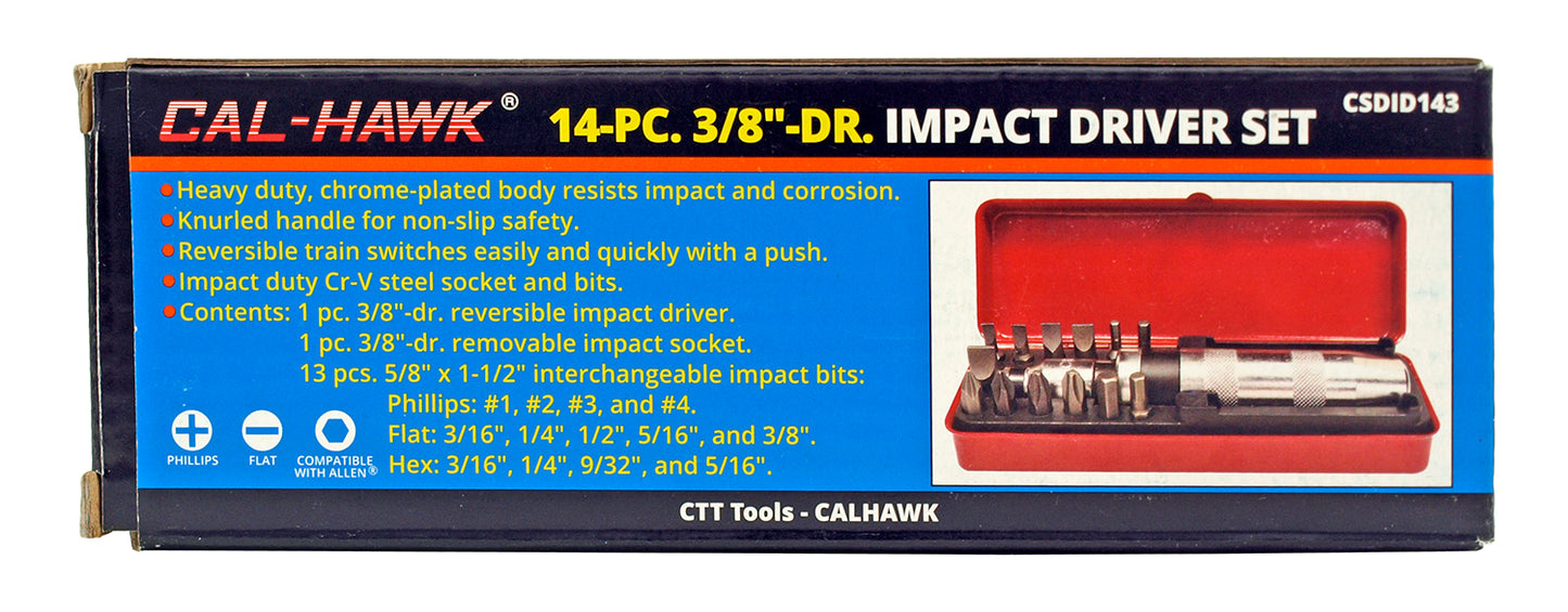 14PC 3/8" IMPACT DRIVER SET