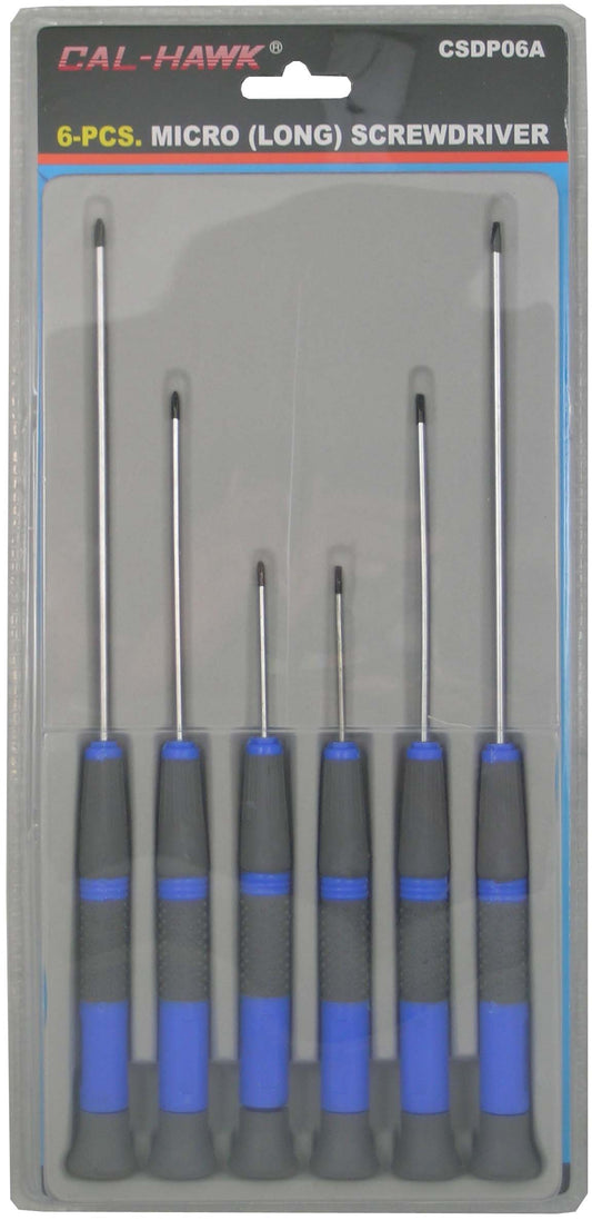 6 PCS MICRO LONG SCREW DRIVER