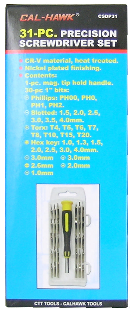 31PC PRECISION SCREWDRIVER SET