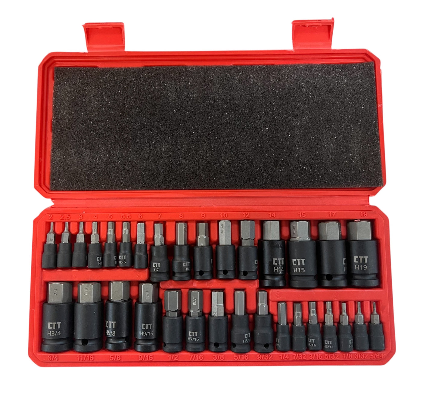 32PC HEX BIT SOCKET SET SAE/MM