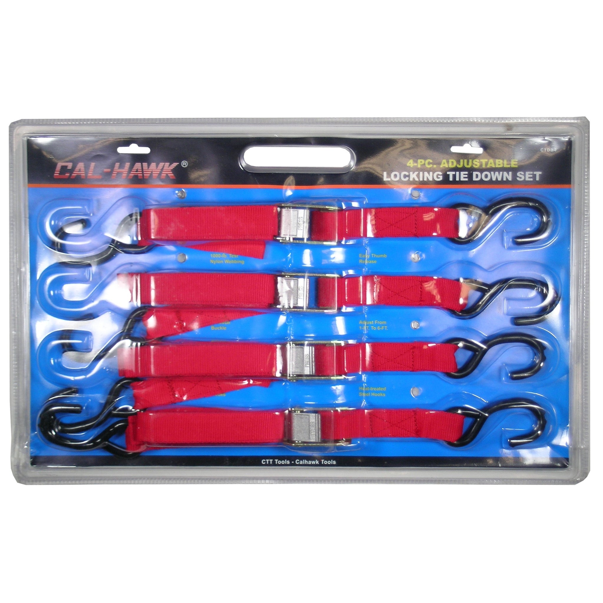 4 PCS LOCKING TIE DOWNS 1