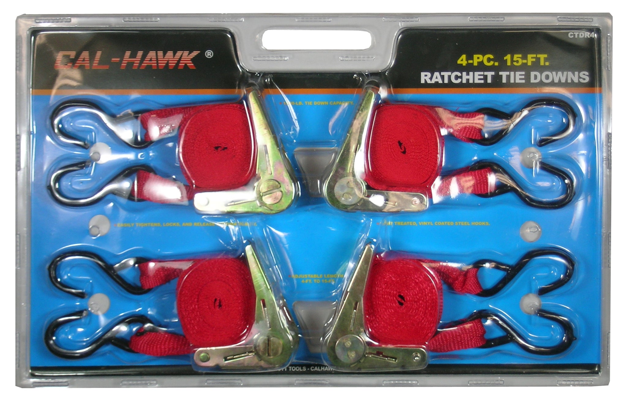 4 PCS RATCHET TIE DOWN 1