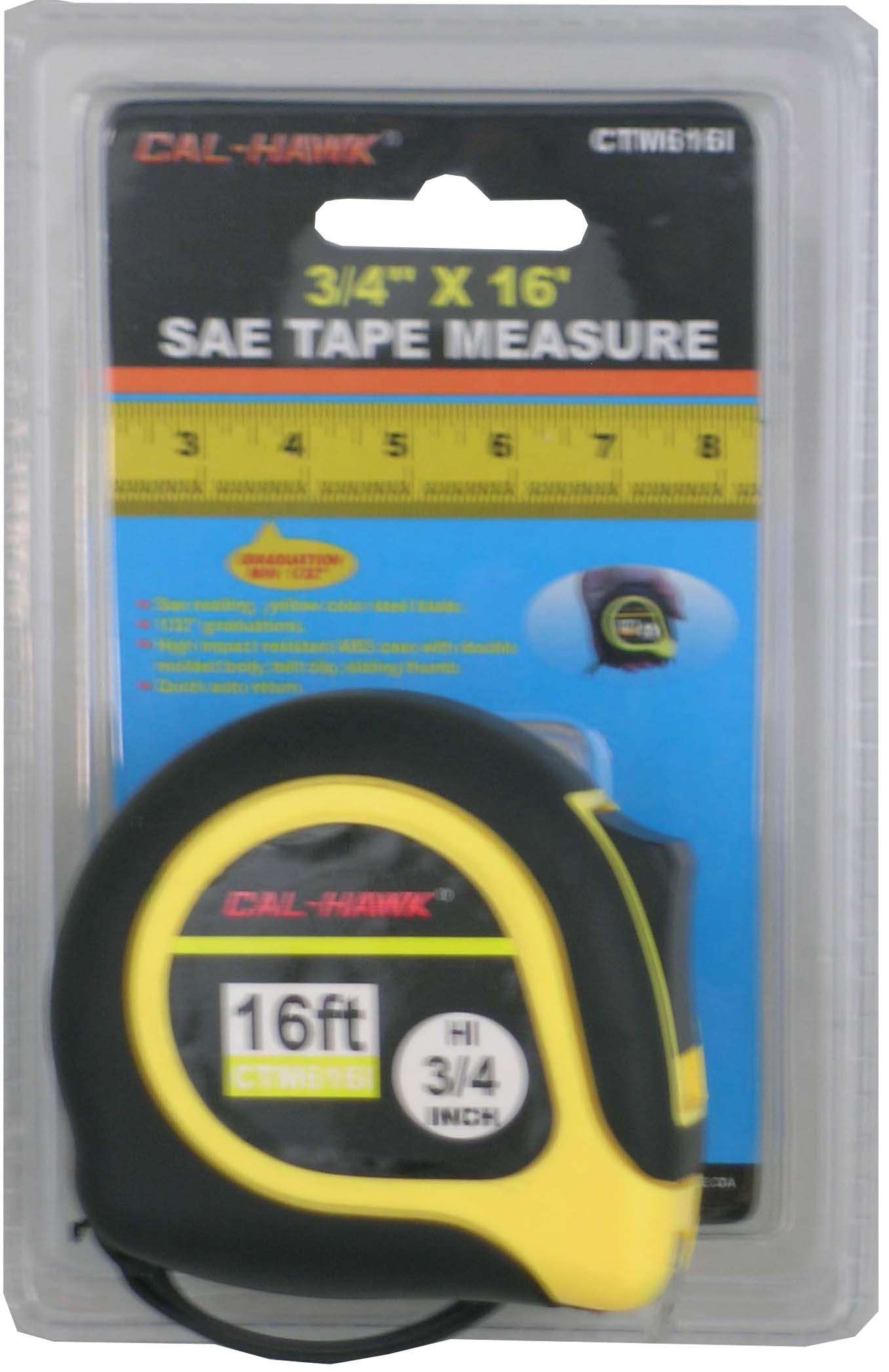 3/4" X 16' SAE TAPE MEASURE