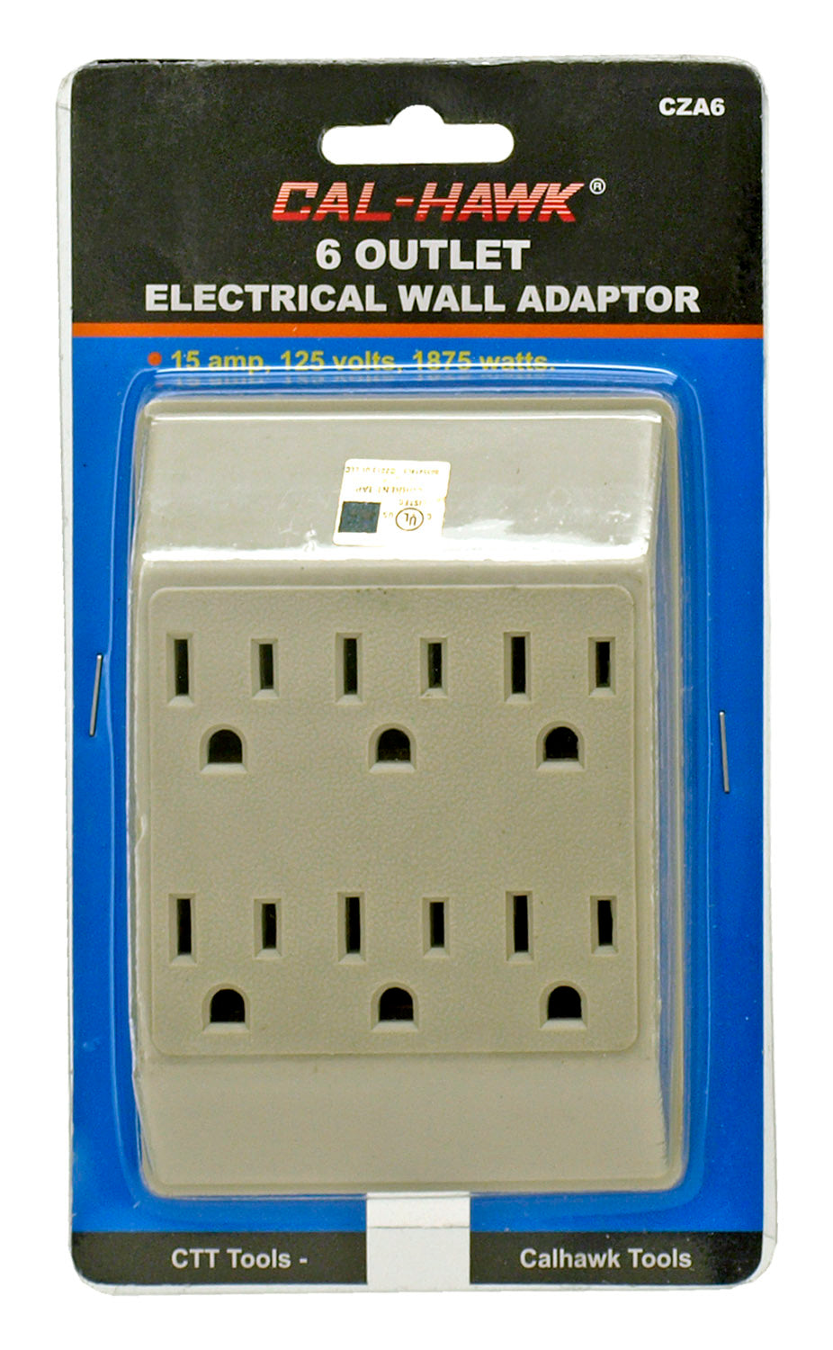 6 OUTLET ELEC WALL ADAPTOR