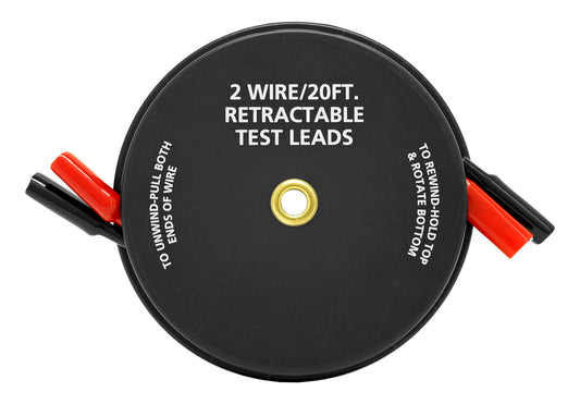 2 WIRE 20FT RETRACTABLE TEST LEAD