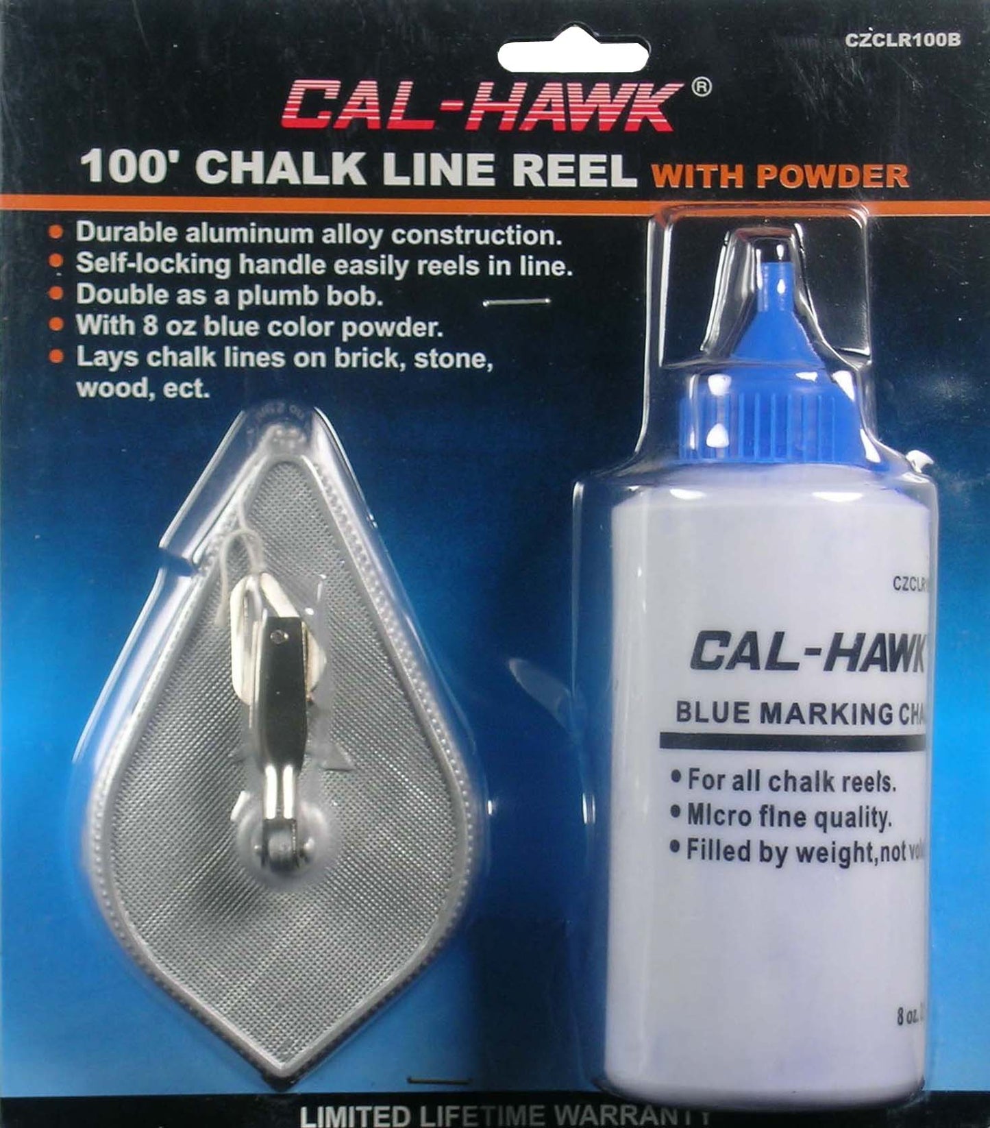 100' CHALK LINE W POWDER