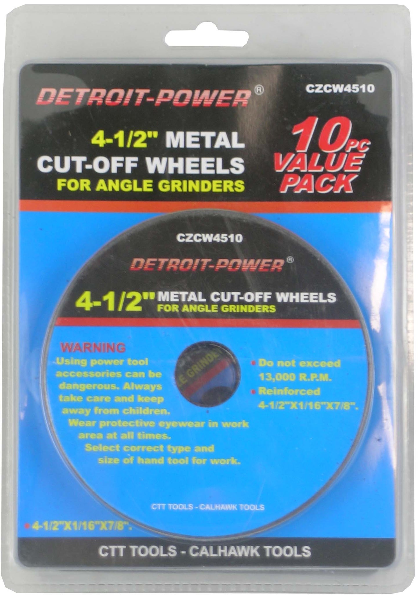 10PCS 4-1/2" CUT-OFF WHEEL