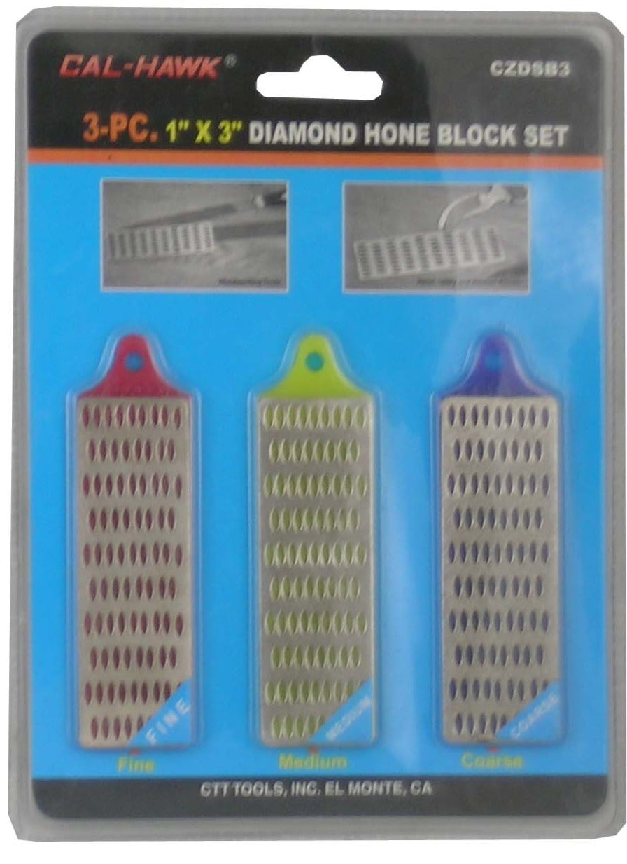 3PC 1X3 DIAMOND SHARPENING BLOCK