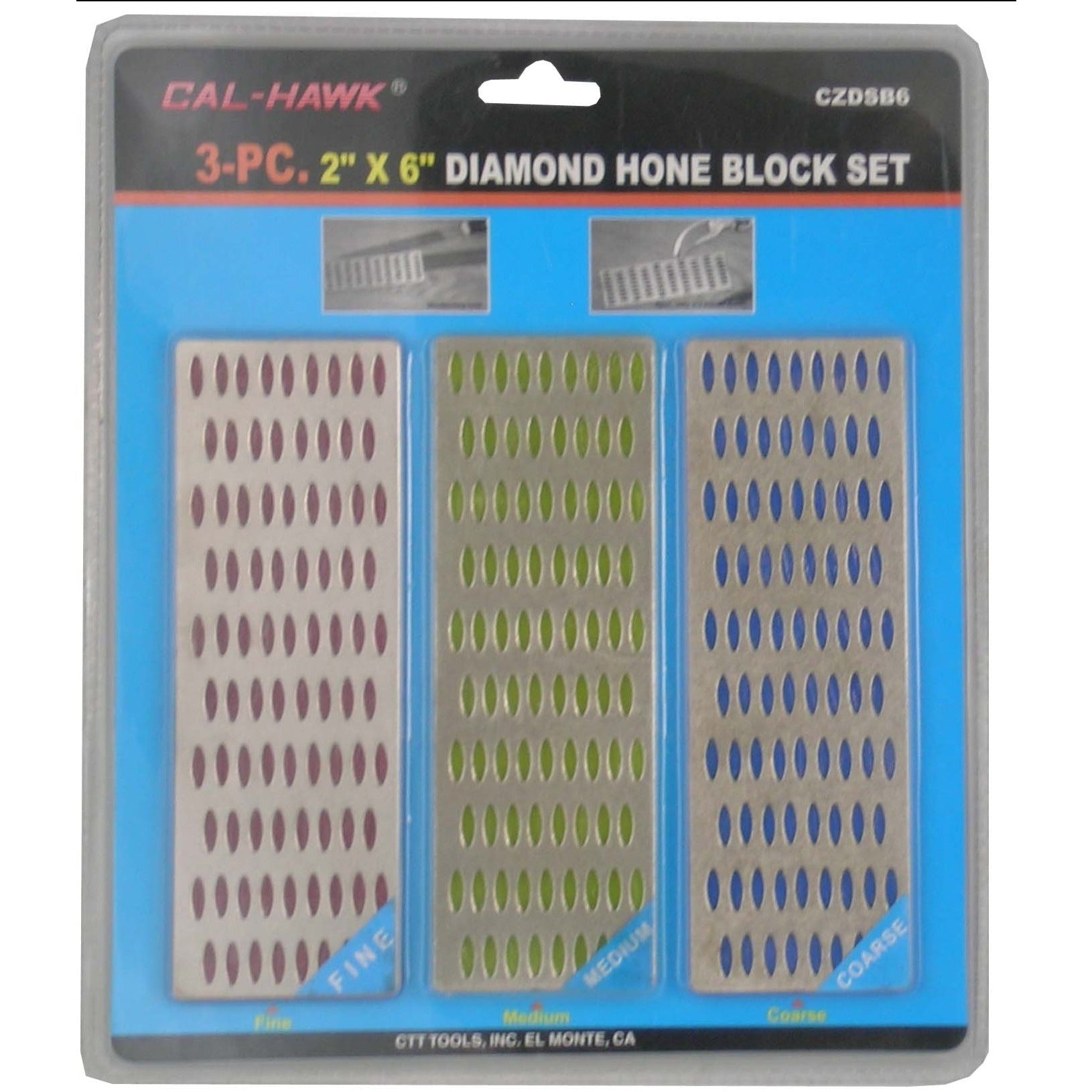 3PC 2X6 DIAMOND SHARPENING BLOCK