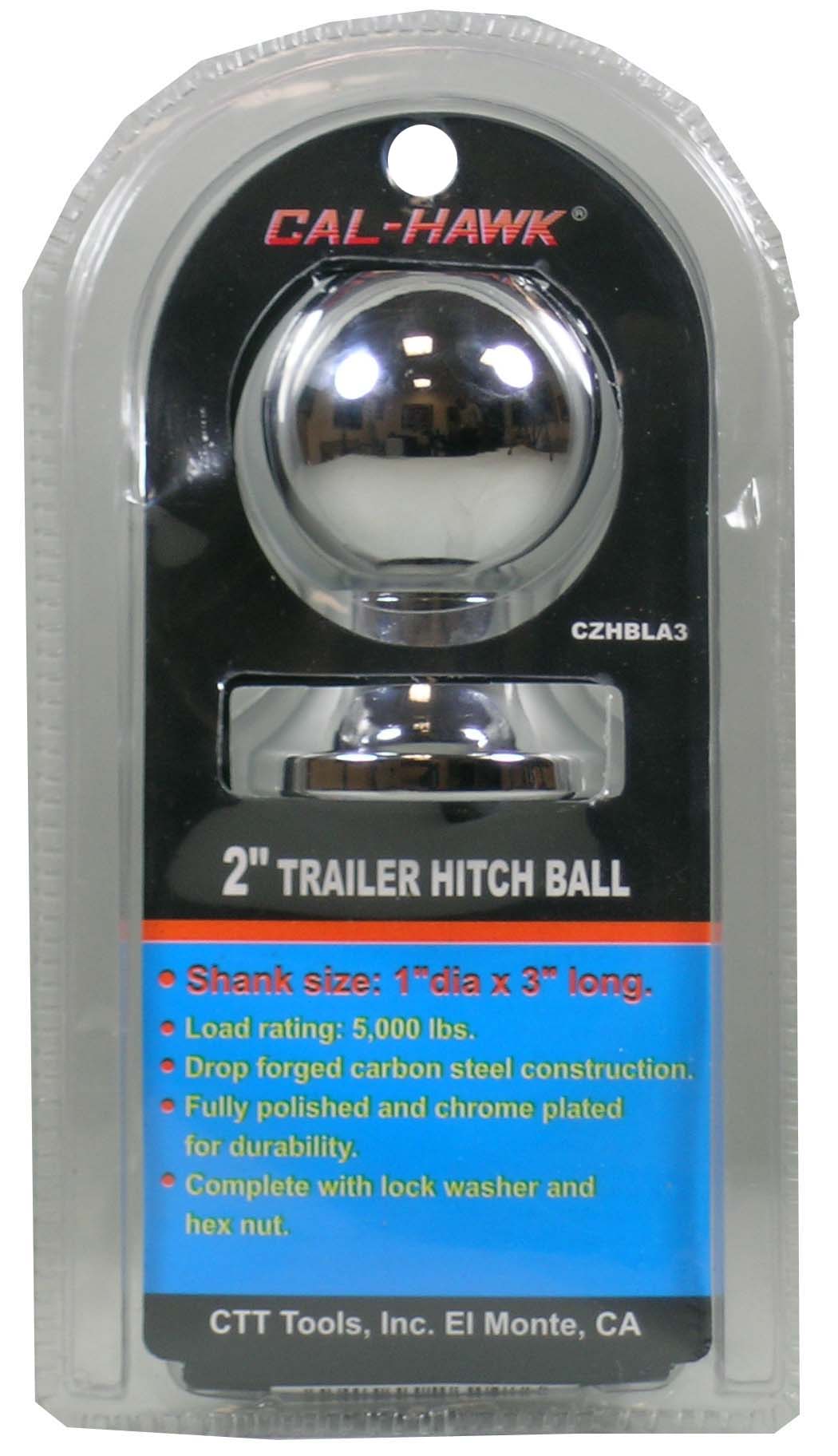 2" HITCH BALL/1"X3" SHANK