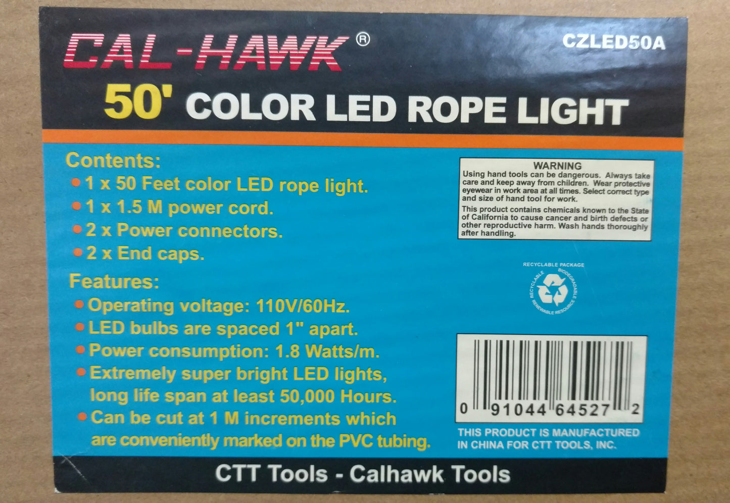 50' LED ROPE LIGHT (WHITE)