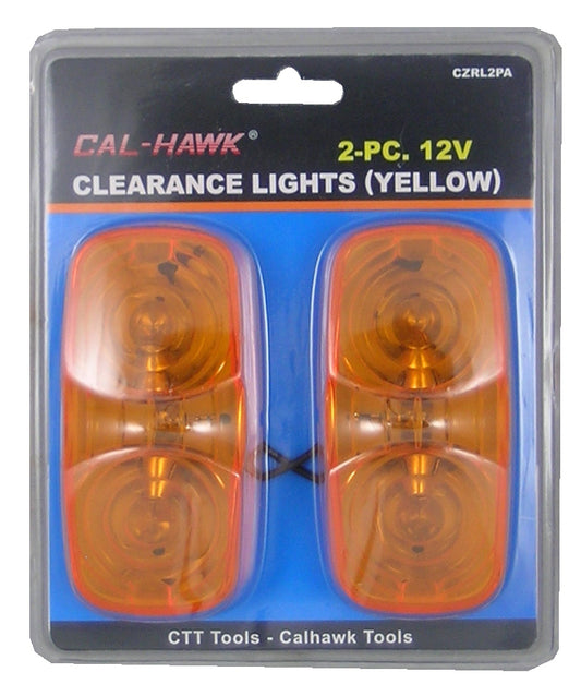 2PC 12V CLEARANCE LIGHTS/YELLOW