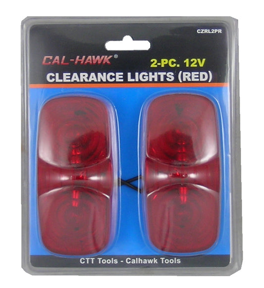 2PC 12V CLEARANCE LIGHTS/RED