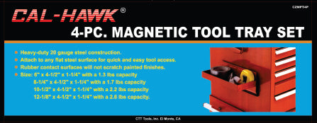 4PC MAGNETIC TOOL TRAY SET