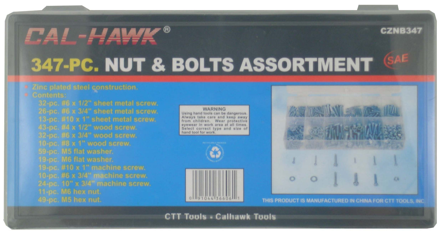 347PCS NUT & BOLTS ASST. SAE