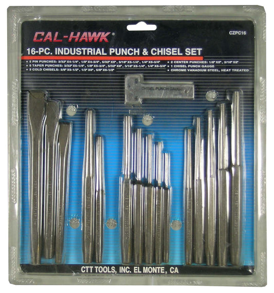 16 PCS PUNCH AND CHISEL