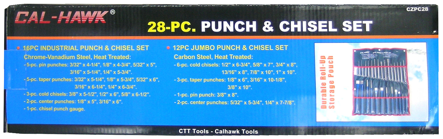 28PC PUNCH & CHISEL SET