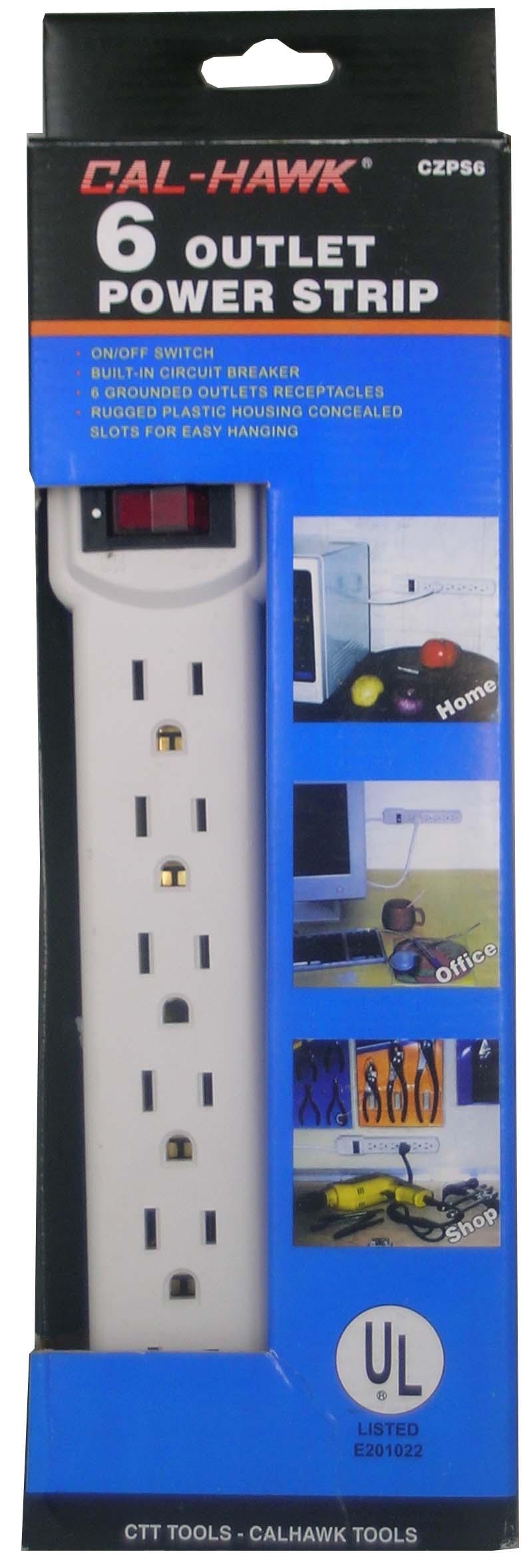 6 OUTLET POWER STRIP (UL)