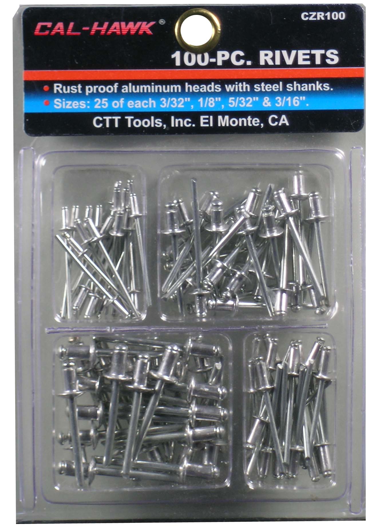 100 PIECE RIVETS – CalHawk Tools