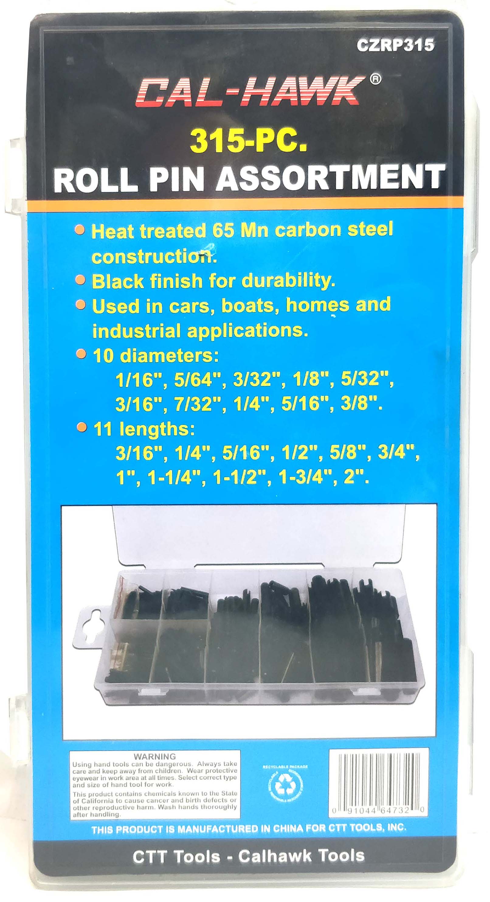 315PC ROLL PIN ASSORTMENT