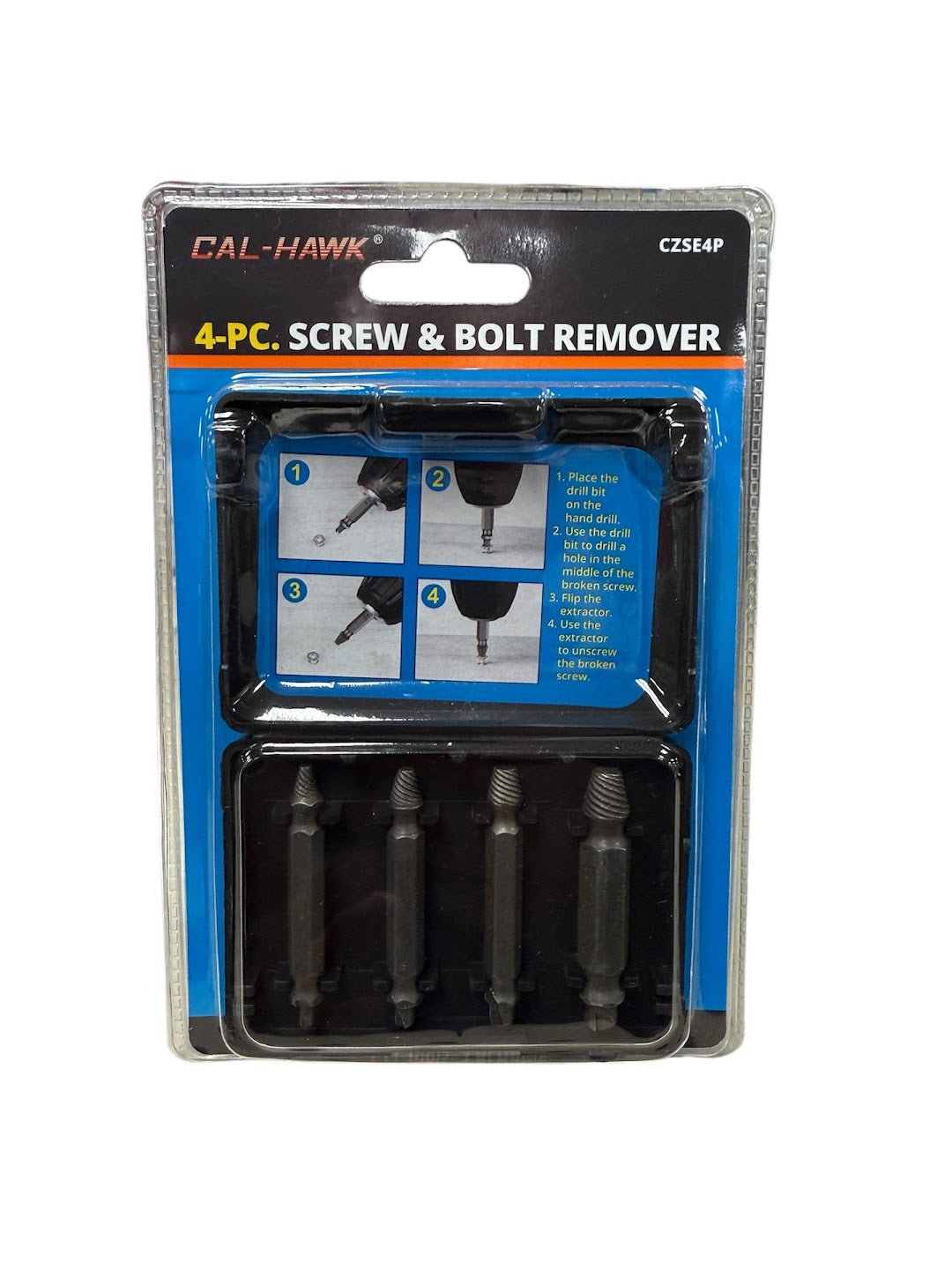 4PC SCREW & BOLT REMOVER