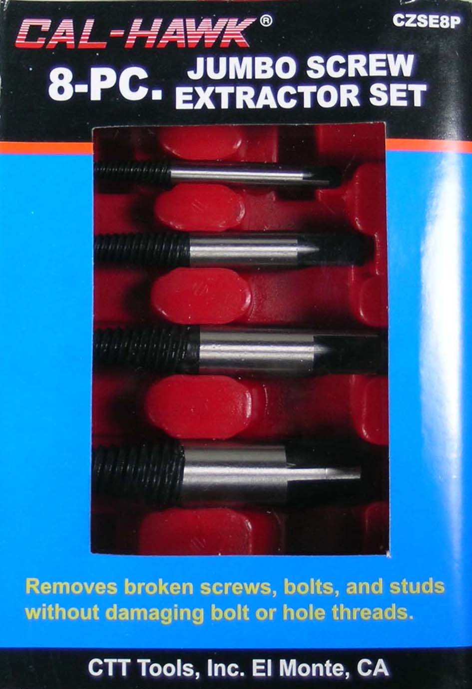 8PC JUMBO SCREW EXTRACTOR