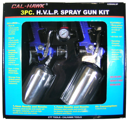 3PC HVLP SPRAY GUN KIT