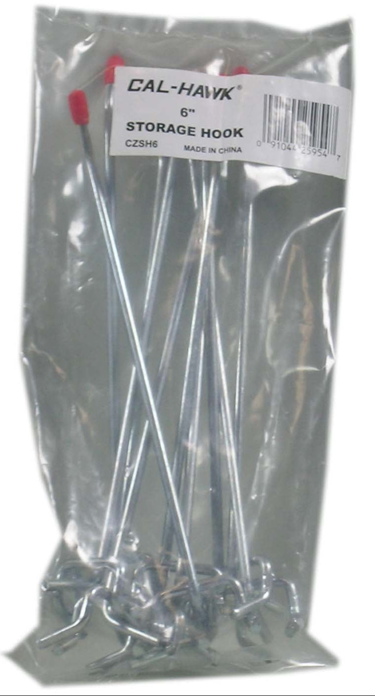 6" STORAGE HOOK /10PC BAG