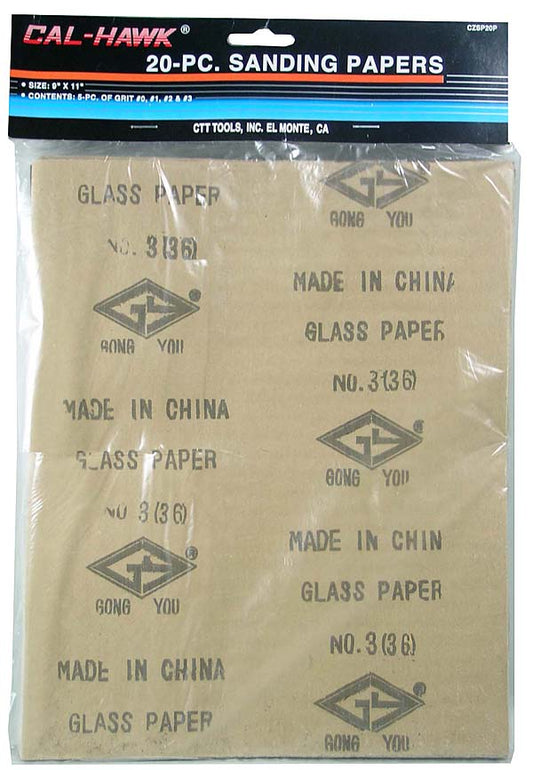 20 PCS SANDING PAPER