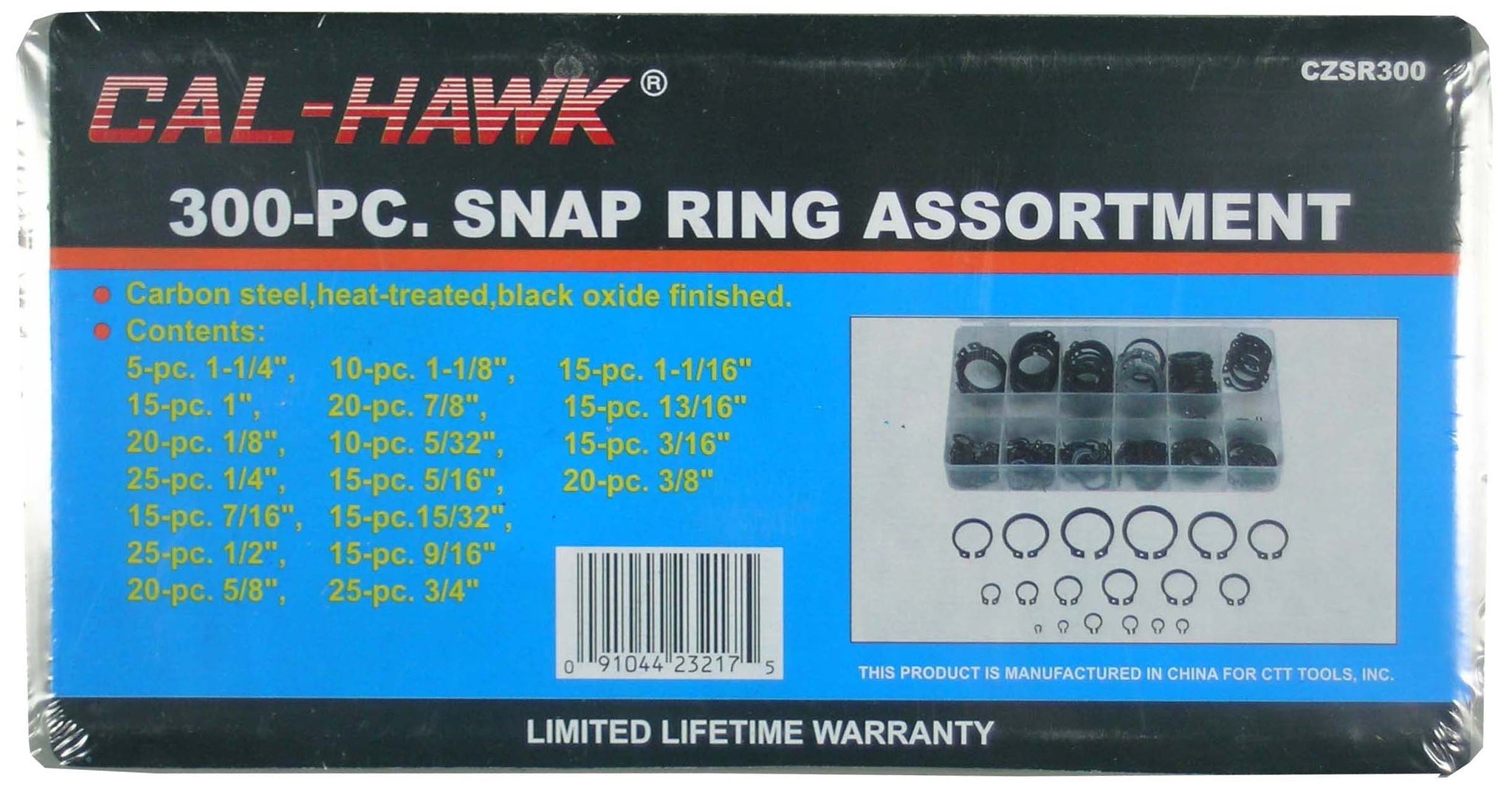 SNAP RING 300 PCS ASSORTMENT