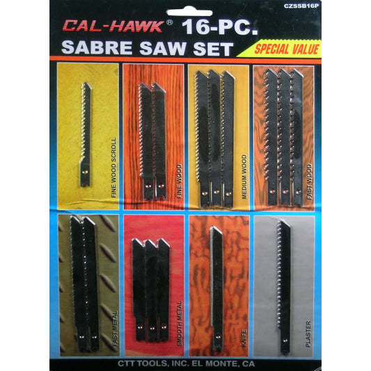 16PCS SABRE SAW SET