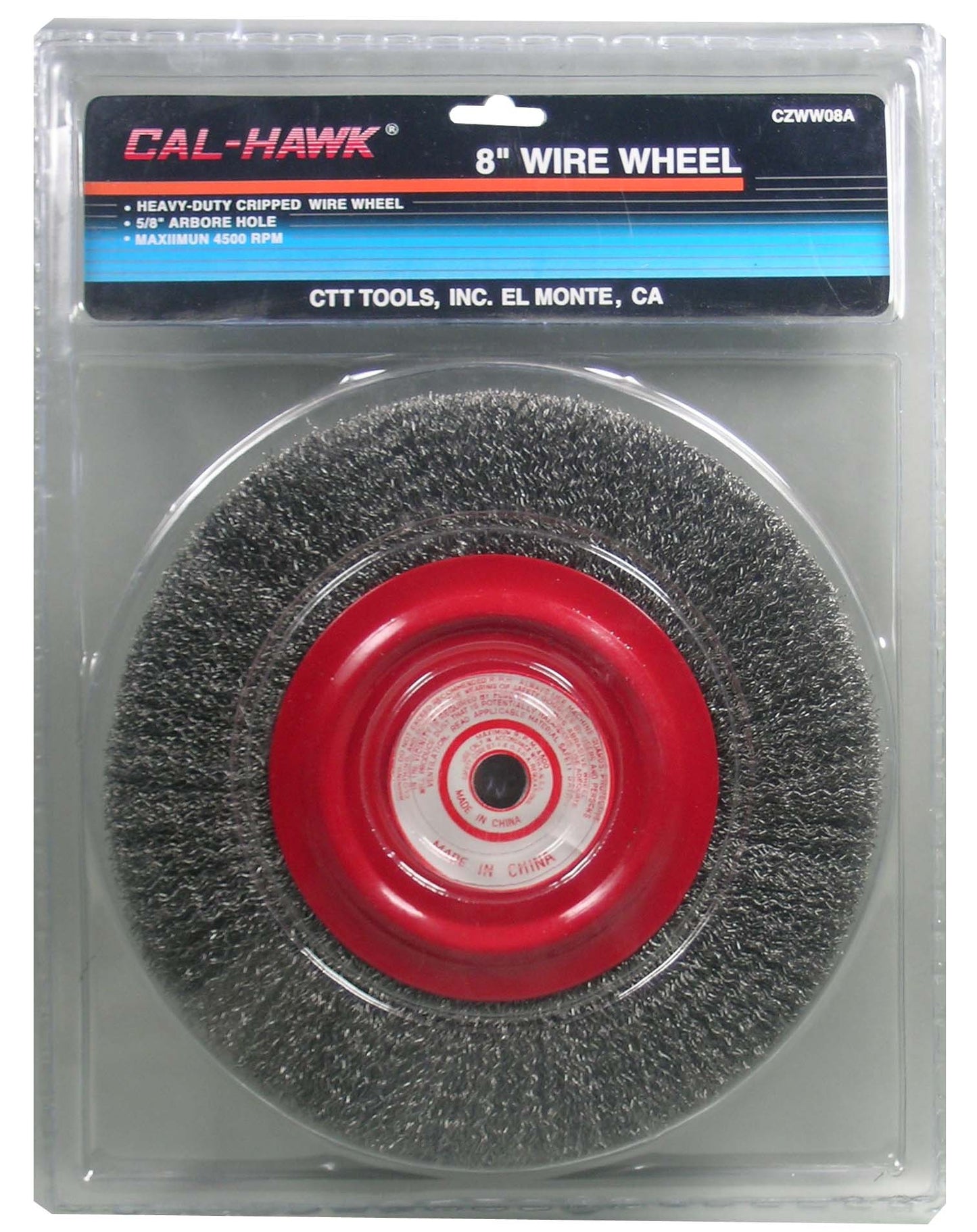 8" WIRE WHEEL BRUSH CAL-HAWK