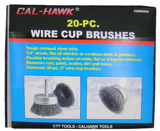 20PC 3" WIRE CUP