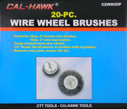 20 PCS WIRE WHEEL BRUSHES