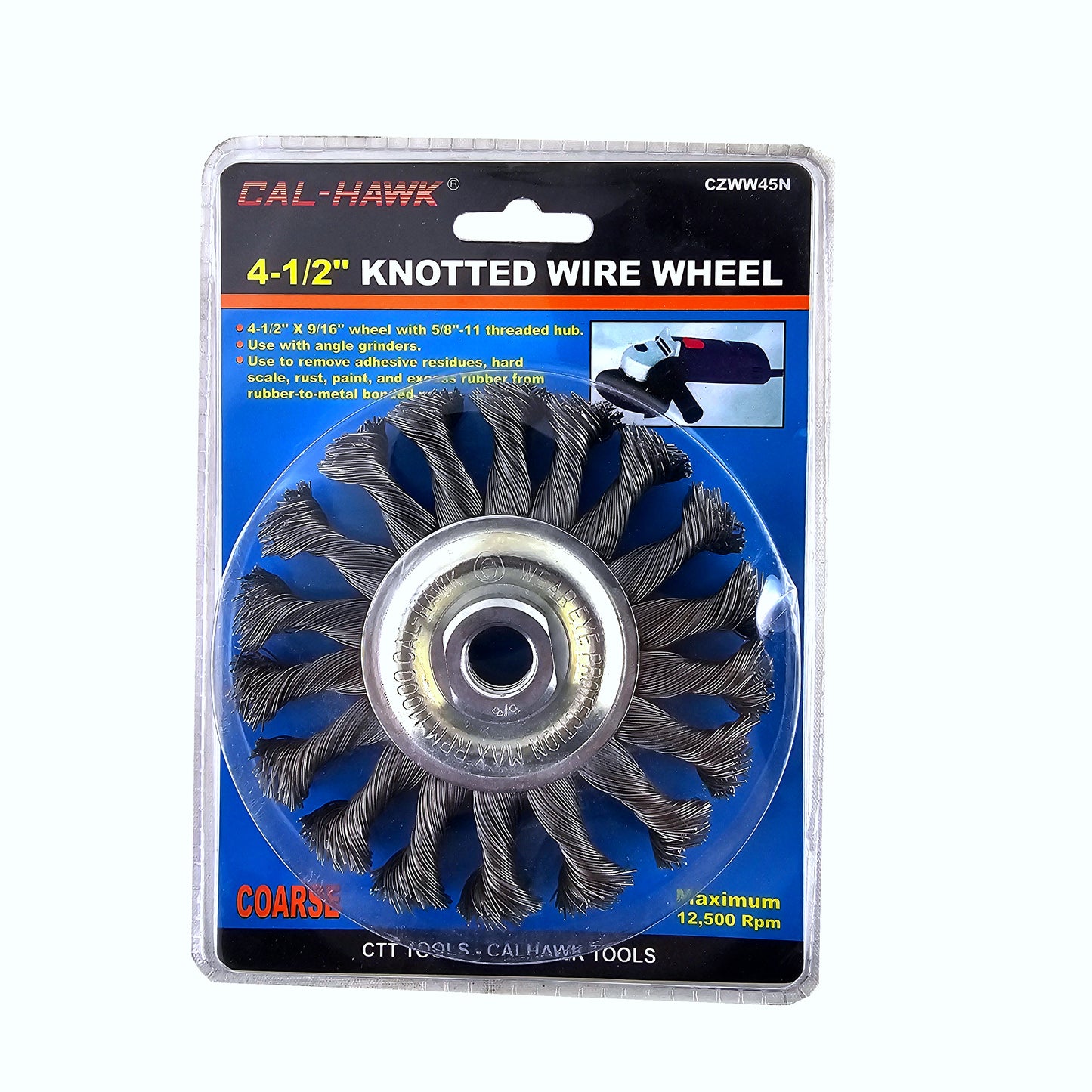 4-1/2" KNOTTED WIRE WHEEL/5/8-11
