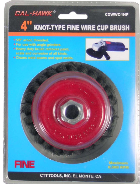 4" KNOT FINE WIRE CUP BRUSH